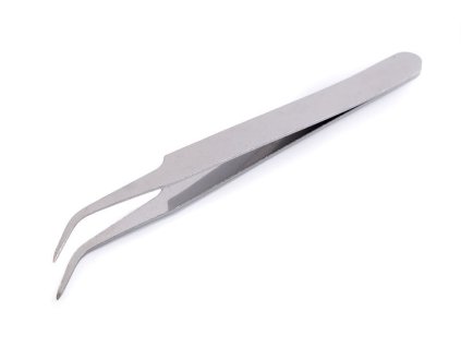Kovová pinzeta délka 11,5 cm zahnutá (Balení 1 ks, Varianta nikl)