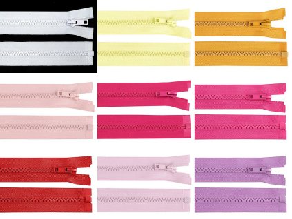 Kostěný zip No 5 délka 30 cm bundový (Balení 1 ks, Varianta 322 černá)