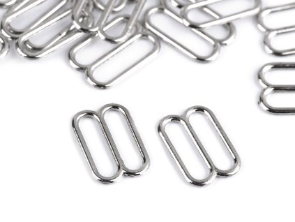 Posunovač na prádlo / motýlka šíře 12 mm kovový (Balení 20 ks, Varianta 2 nikl černý)