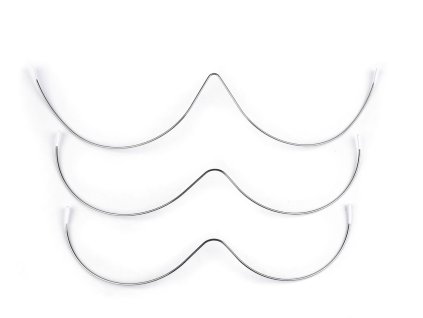 Kostice kovové spojené (Balení 1 ks, Varianta 1 (90-100) nikl)