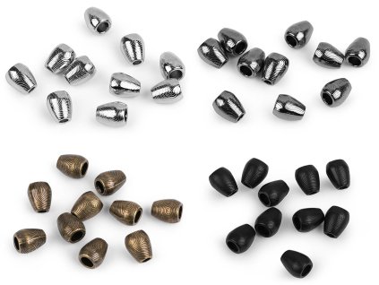 Kovová koncovka na šňůru Ø3,5 mm / ozdoba (Balení 50 ks, Varianta 2 nikl černý)