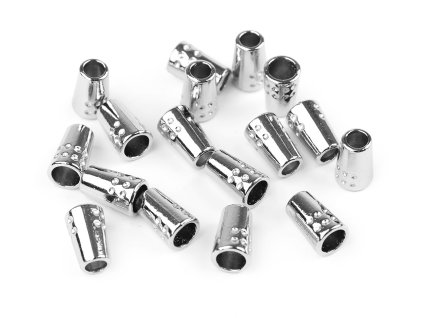 Kovová koncovka na šňůru Ø4 mm / ozdoba (Balení 10 ks, Varianta 1 nikl)