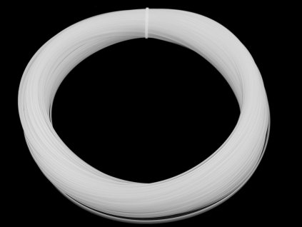Kostica plastová plochá šírka 6 mm (Balenie 1 m, Variant biela)