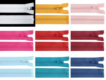 Kostěný zip No 5 délka 80 cm bundový (Balení 1 ks, Varianta 322 černá)