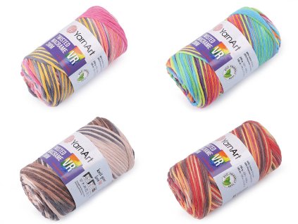 Pletacia priadza Twisted Macrame 250 g (Balenie 1 ks, Variant 1 (929) multikolor)