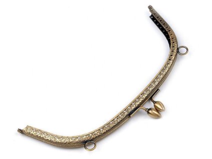 Rámeček na výrobu kabelky našívací 20,5x14,5 cm (Balení 1 ks, Varianta 2 nikl tm.)