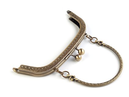 Rámeček na výrobu kabelky našívací 16,2x14 cm (Balení 1 ks, Varianta staromosaz)