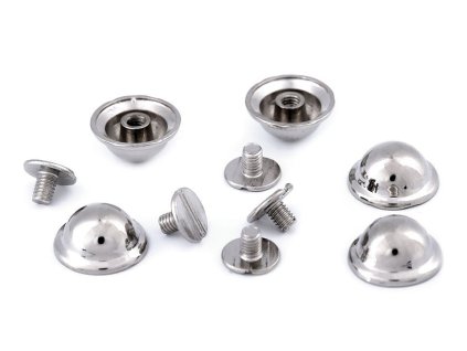 Ozdobný skrutkový nit / nožičky na kabelky Ø13 mm (Balenie 5 pár, Variant 1 nikel)