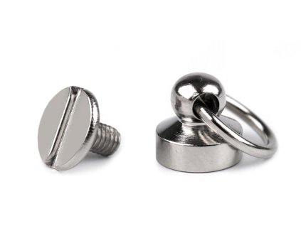 Sedlářský nýt šroubovací s kroužkem Ø8 mm (Balení 4 pár, Varianta 2 zlatá klasik)