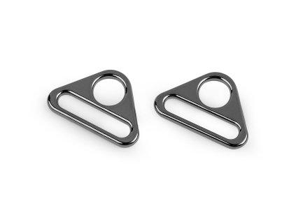 Trojúhelníkový kovový průvlek šíře 25 mm (Balení 2 ks, Varianta 1 nikl)