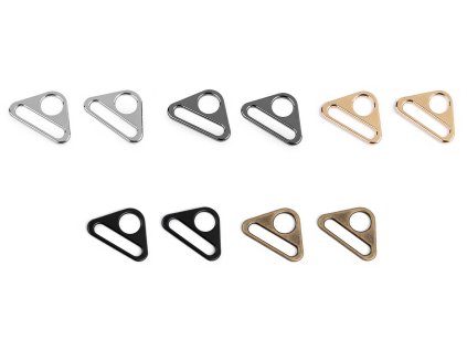 Trojúhelníkový kovový průvlek šíře 31 mm (Balení 2 ks, Varianta 1 nikl)