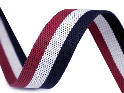 Obojstranný popruh šírka 37 mm (Variant modro-bílo-červená)