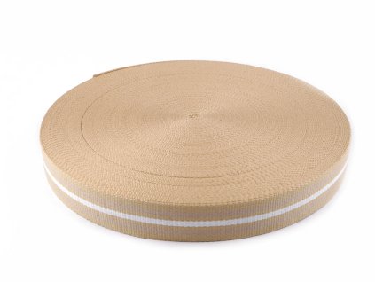 Oboustranný popruh šíře 38 mm (Varianta béžová písková)
