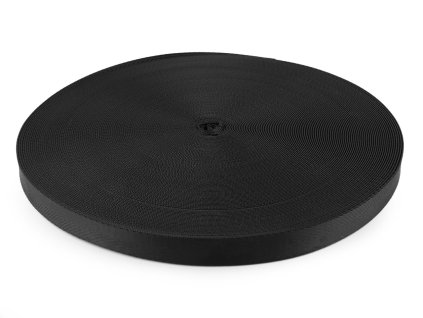 Hladký popruh s leskem šíře 20 mm (Varianta černá)