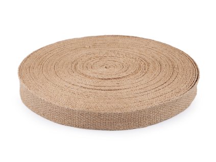 Jutový popruh šíře 25 mm (Varianta režná přírodní)