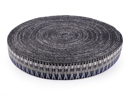 Oboustranný popruh šíře 50 mm (Varianta šedá modrá)