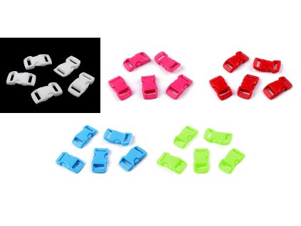 Spona trojzubec prohnutá mini šíře 10 mm (Balení 10 pár, Varianta 1 bílá)