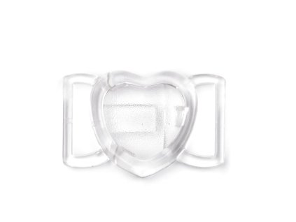 Plavkové zapínání srdce šíře 20 mm plastové (Balení 2 pár, Varianta 3 černá)