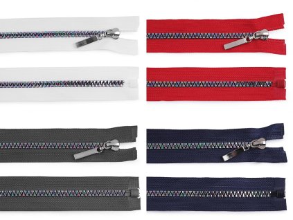Dúhový kostený zips 5 mm dĺžka 40 cm (Variant 330 modrá tmavá, Balenie 1 ks)