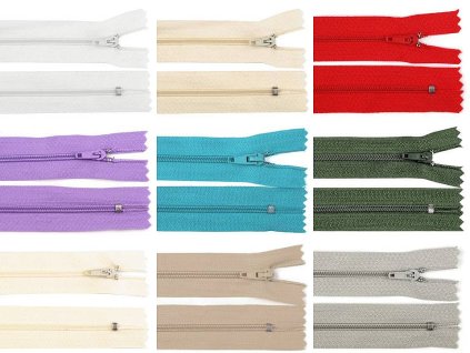 Špirálový zips šírka 3 mm dĺžka 30 cm pinlock (Variant 332 černá, Balenie 1 ks)