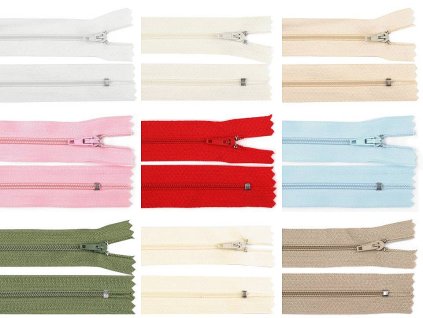 Spirálový zip No 3 délka 40 cm pinlock (Balení 1 ks, Varianta 308 hnědá přírodní)