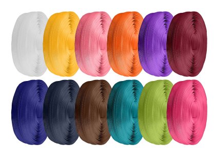 Zips špirálový 3 mm metráž pre jazdcov typu POL (Variant 101 bílá, Balenie 5 m)