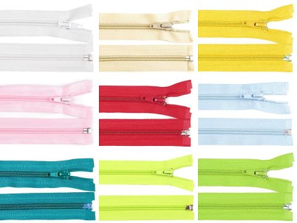 Špirálový zips šírka 5 mm dĺžka 40 cm bundový POL (Variant 319 šedá ocelová, Balenie 1 ks)