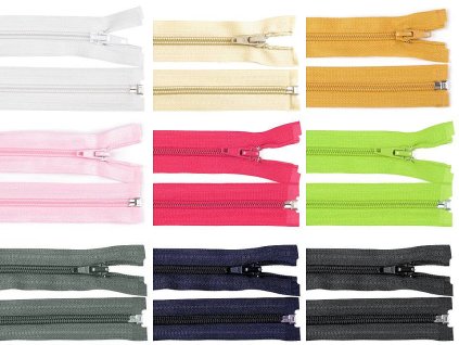 Špirálový zips šírka 5 mm dĺžka 50 cm bundový POL (Variant 319 šedá ocelová, Balenie 1 ks)