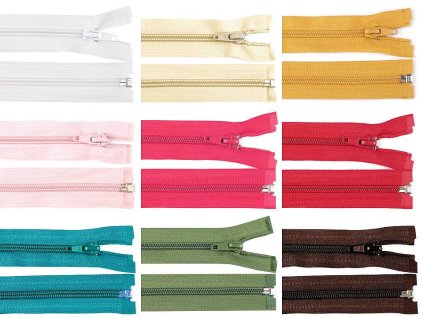 Špirálový zips šírka 5 mm dĺžka 55 cm bundový POL (Variant 319 šedá ocelová, Balenie 1 ks)