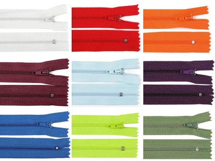 Špirálový zips šírka 3 mm dĺžka 20 cm pinlock (Balenie 1 ks, Variant 332 čierna)