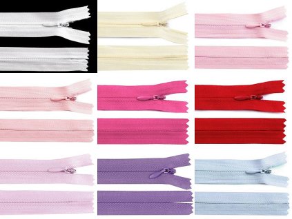 Spirálový zip skrytý No 3 délka 50 cm (Balení 1 ks, Varianta 316 šedá neutrální)