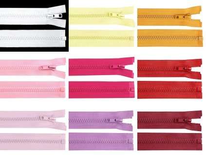 Kostěný zip No 5 délka 35 cm bundový (Balení 1 ks, Varianta 319 šedá ocelová)