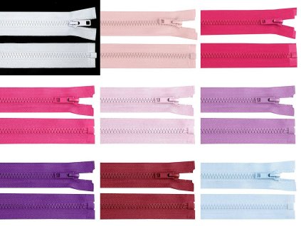 Kostěný zip No 5 délka 75 cm bundový (Balení 1 ks, Varianta 310 šedá světlá)