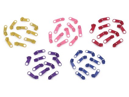 Jazdec k špirálovým zipsom No 5 pre metráž typu POL (Variant 310 šedobéžová, Balenie 10 ks)