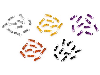 Jezdec ke spirálovým zipům No 3 pro metráž typu POL (Balení 10 ks, Varianta 327 zelená olivová)