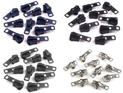 Jazdec ku kosteným zipsom No 8 (Variant 3 (332) černá, Balenie 10 ks)