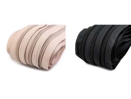 Zip spirálový No 5 metráž pro jezdce typu BX (Balení 25 m, Varianta 501 bílá)