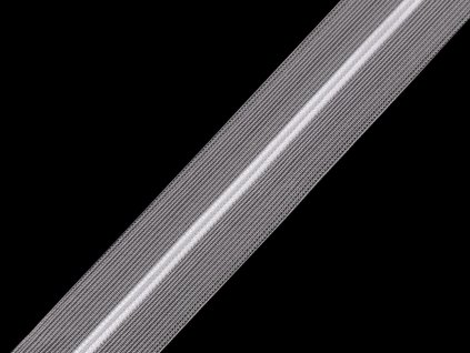 Zip spirálový No 3 transparentní metráž, na povlečení a polštáře (Balení 1 m, Varianta bílá)