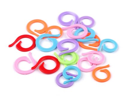 Spínací kroužek na pletení (Balení 1 sáček, Varianta mix velikostí)