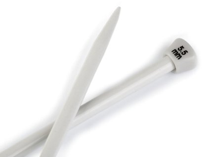 Rovné ihlice č. 5,5; (Balenie 1 pár, Variant strieborná)