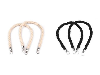 Bavlněná ucha na tašky délka 70 cm (Balení 2 ks, Varianta 1 režná světlá)