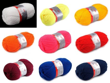 Pletací příze Hit 50 g (Balení 1 ks, Varianta 10 (0243) zelená)