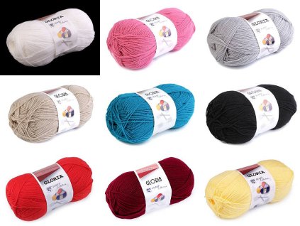 Pletacia priadza Gina / Jeans Plus 100 g (Balenie 1 ks, Variant 27 (53) čierna)