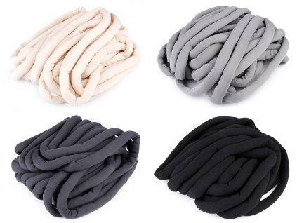 Příze Marshmallow silná Ø20 mm 250 g (Balení 1 m, Varianta 1 béžová světlá)