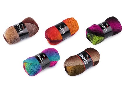 Pletacia priadza Waltz 100 g (Balenie 1 ks, Variant 1 (5701) šedá ružová)