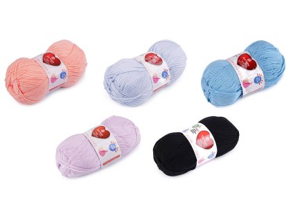 Pletací příze Baby Love a Care 100 g (Balení 1 ks, Varianta 3 (253) meruňková)