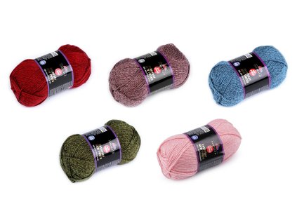 Příze pletací Everyday New Tweed 100 g (Balení 1 ks, Varianta 3 (75120) hnědorůžová)