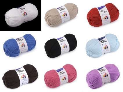 Pletací příze Lada Luxus 100 g (Balení 1 ks, Varianta 1 (57076) bílá)