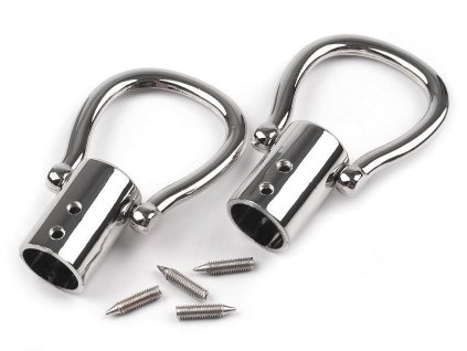 Koncovka na ucha tašek Ø12 mm (Balení 2 sada, Varianta nikl)