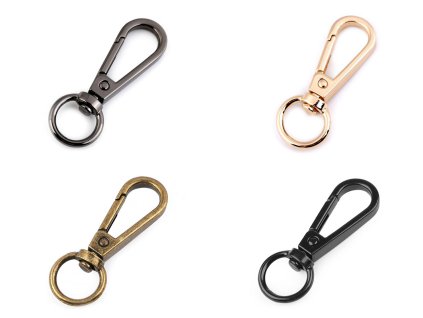 Kovová karabína prievlak 12 mm (Balenie 1 ks, Variant 1 nikel)